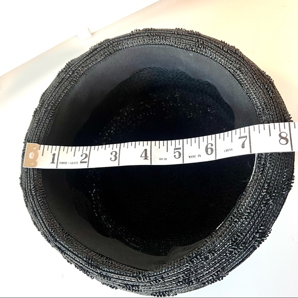 Vintage MARK III Black Bowler Hat With Bow Accent - Picture 7 of 15